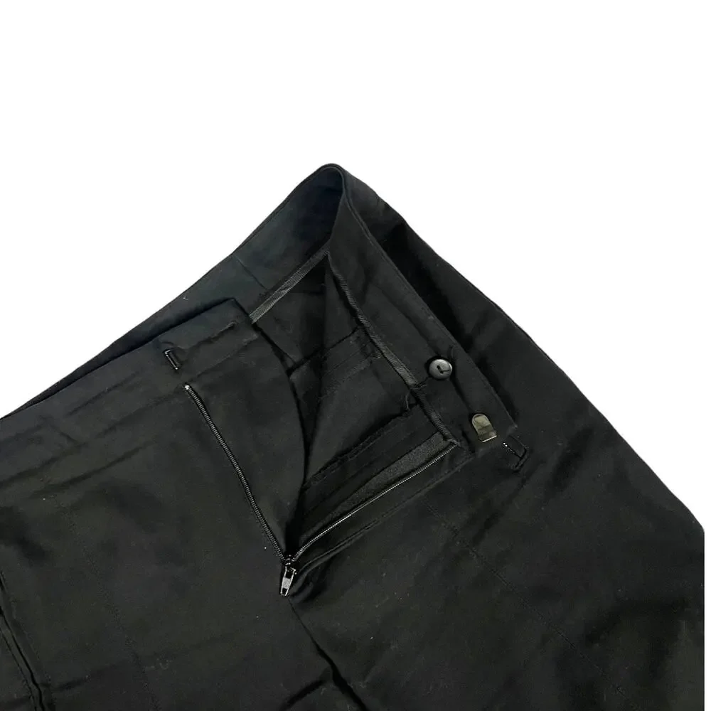 Zara‎ Basic Pants Slim Leg Black Faux Pockets Zip Detail Women's Medium